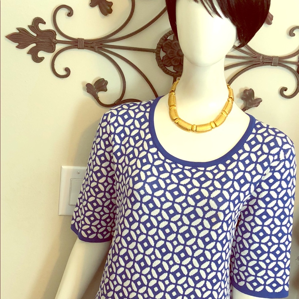 Add the best dress in blue and white!
